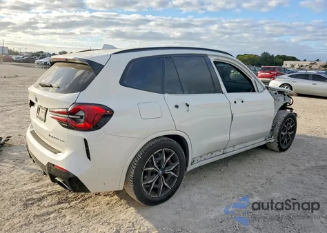 2022 BMW X3 xDrive30I z USA, uszkodzony, nr VIN 5UX53DP05N9J31842